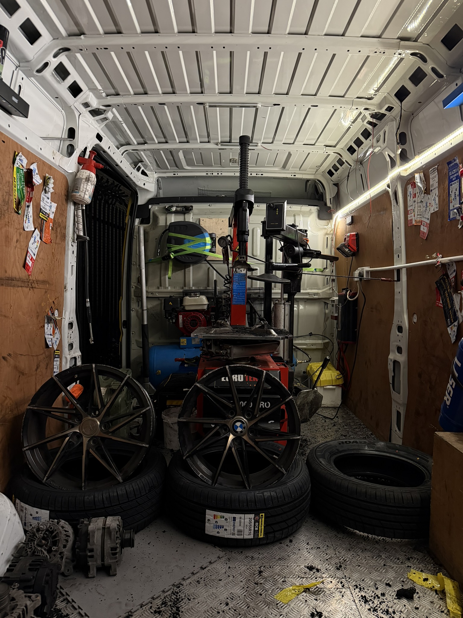 Technician working on a car at My Tyres garage